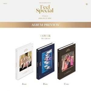 TWICE "Feel Special" Album Preview - White, Navy, Brown Covers